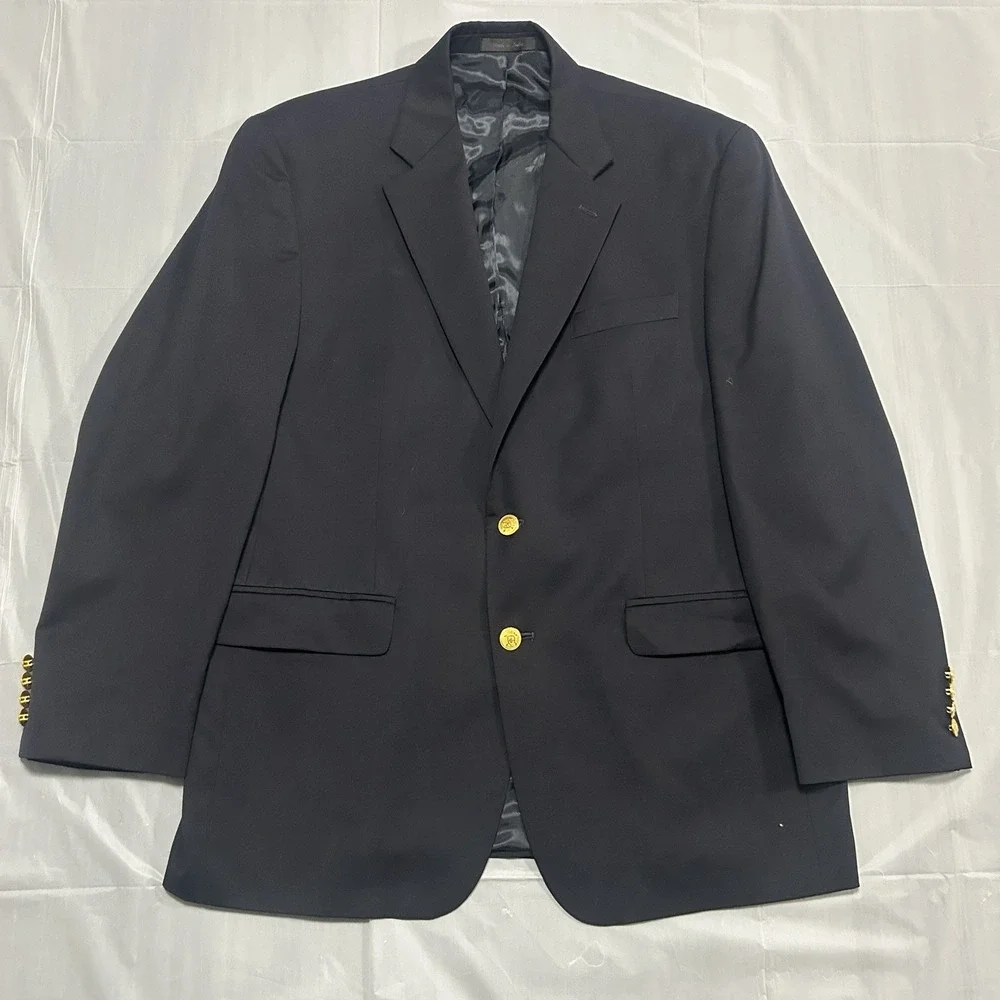 Lauren Ralph Lauren Wool Blazer Men's 42R Navy Blue